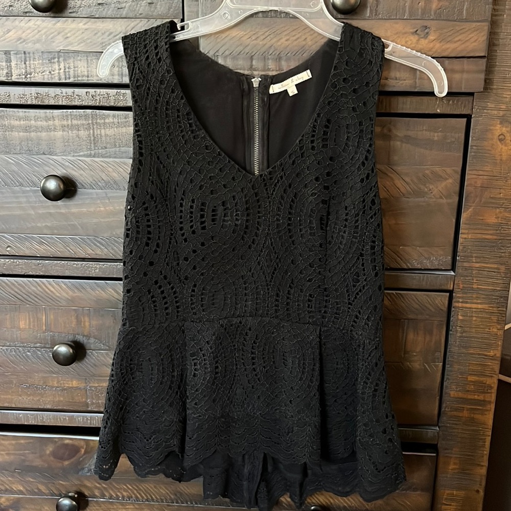 Willow & Clay Black Lace tank